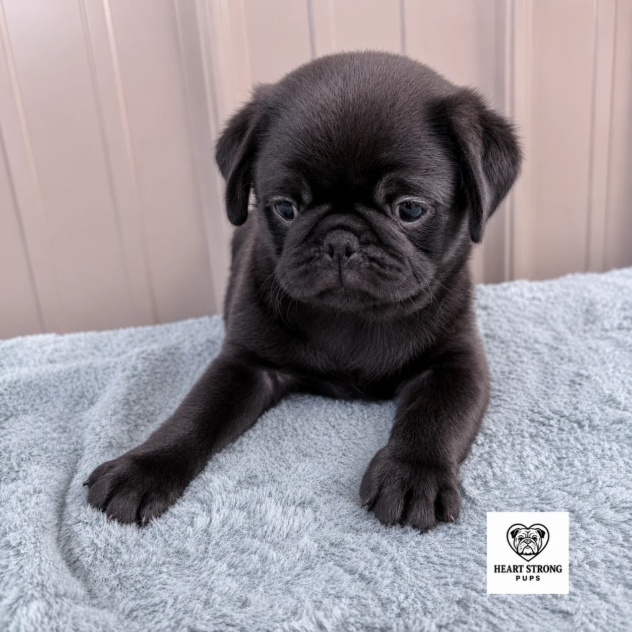 Ottis the Pug with the look of what is she trying to do.